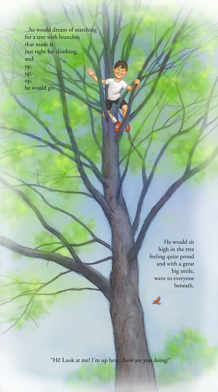 Boy in a Tree Childrens Book by Pamela Boodle and Matt Philleo