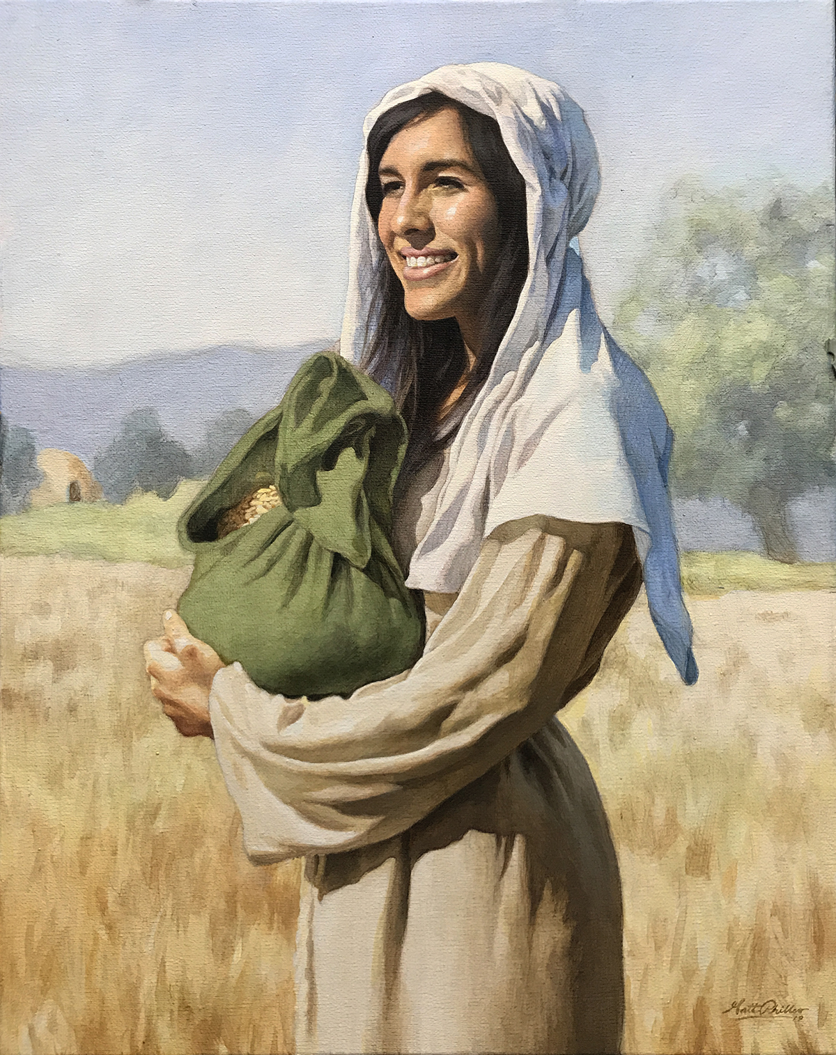 original painting image of Ruth in the bible