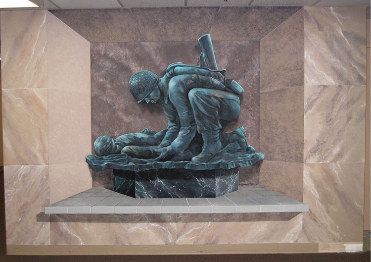 Tribute to the Army Medic: 3-D Mural